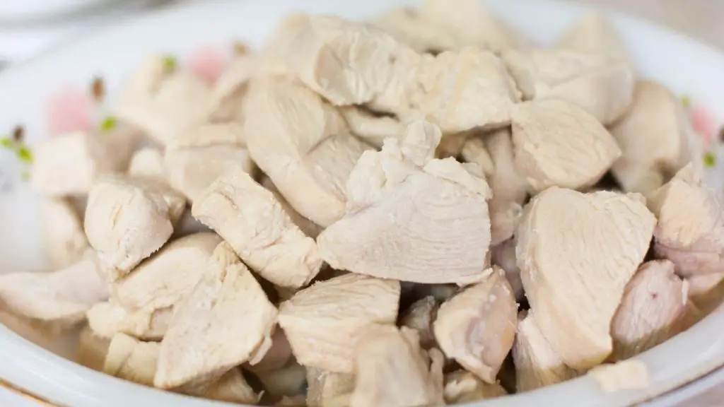 boiled chicken on a plate
