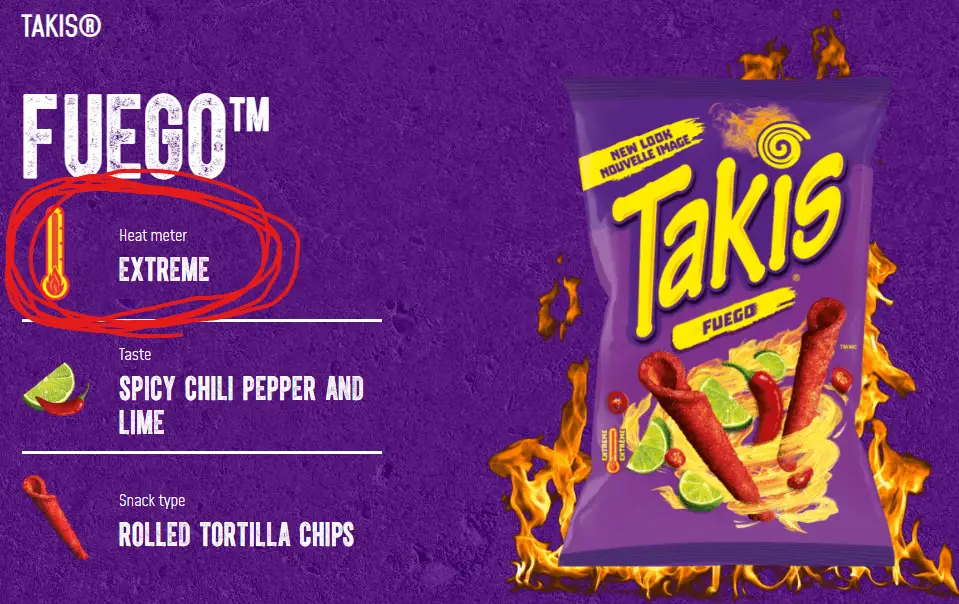 takis extreme heat